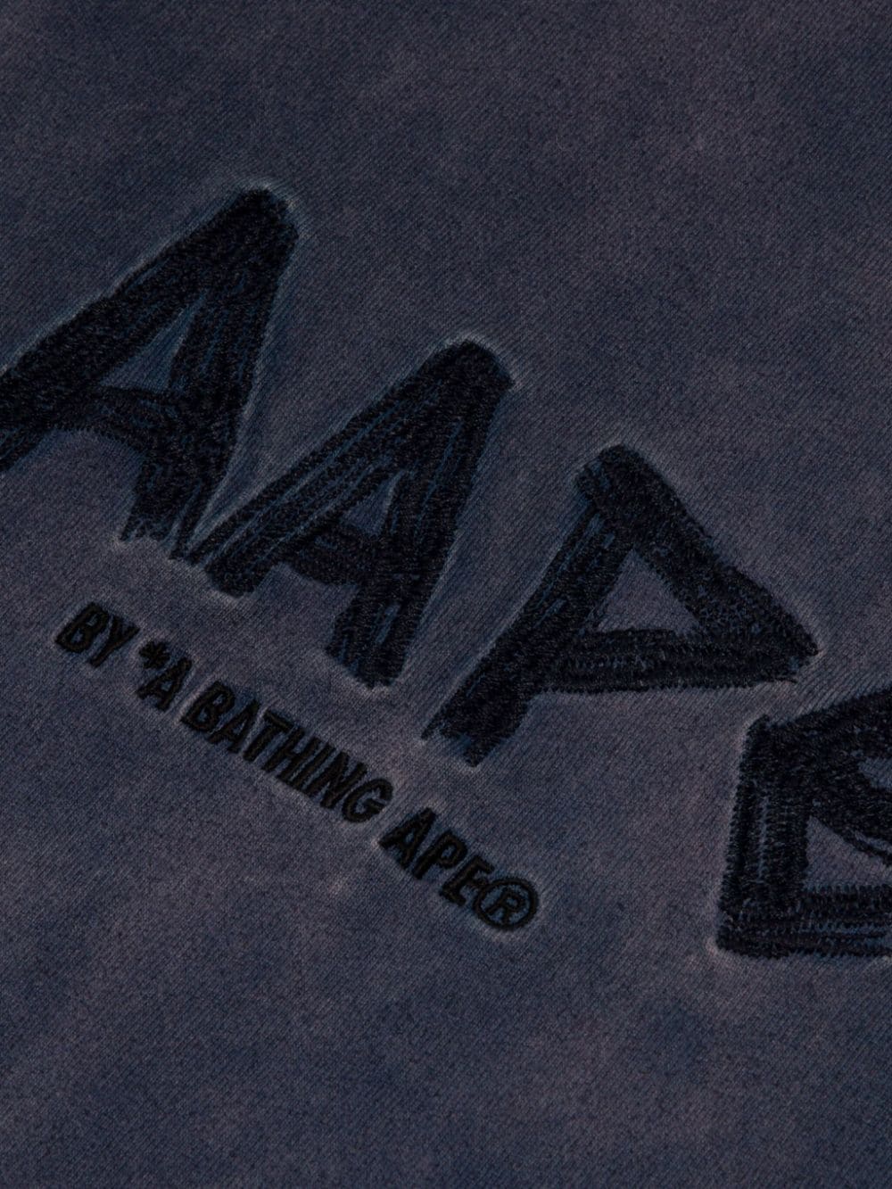 AAPE BY *A BATHING APE T-shirt met geborduurd logo Blauw