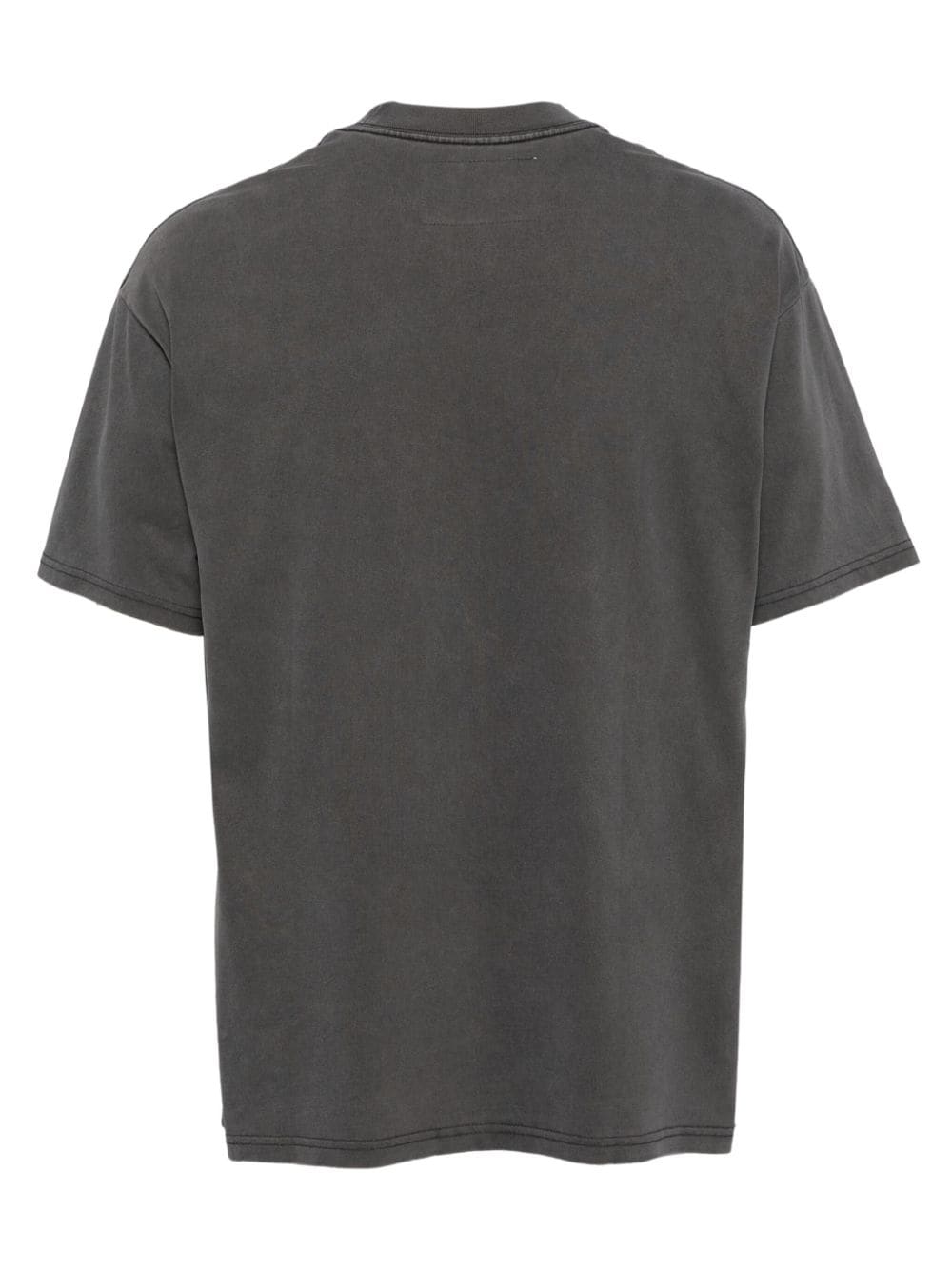 izzue T-shirt met geborduurd logo - Grijs
