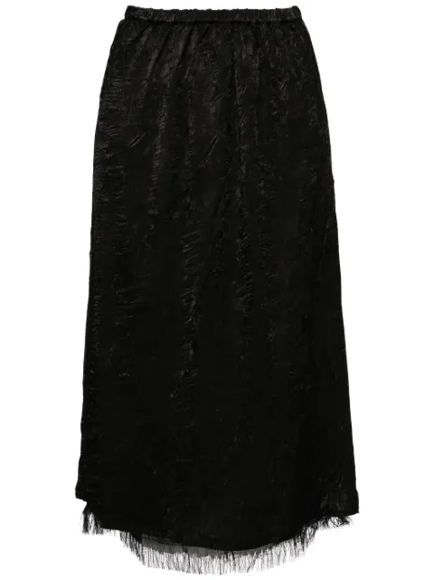 tout a coup falda midi de terciopelo