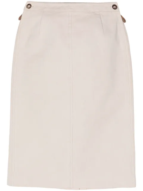 Hermès Pre-Owned 1990-2000s cotton pencil skirt