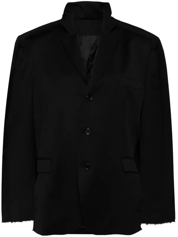【送料&関税込】  Single-breasted Blazer Women's Black Single Breasted Longline Blazer | Hawes & Curtis