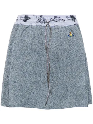 ミニスカート Vivienne Westwood Kilt Bea Vivienne Westwood Kilt Bea Orb-embroidered Mini Skirt | Blue