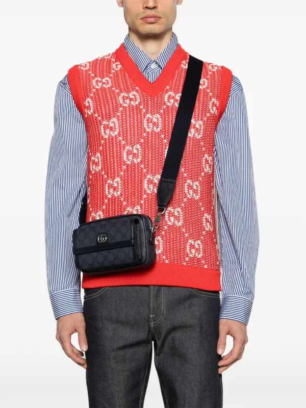 Gucci オフィディア GG メッセンジャーバッグ ミニ | ブルー | FARFETCH JP