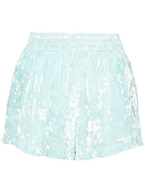 MC2 Saint Barth Cate crushed velvet shorts