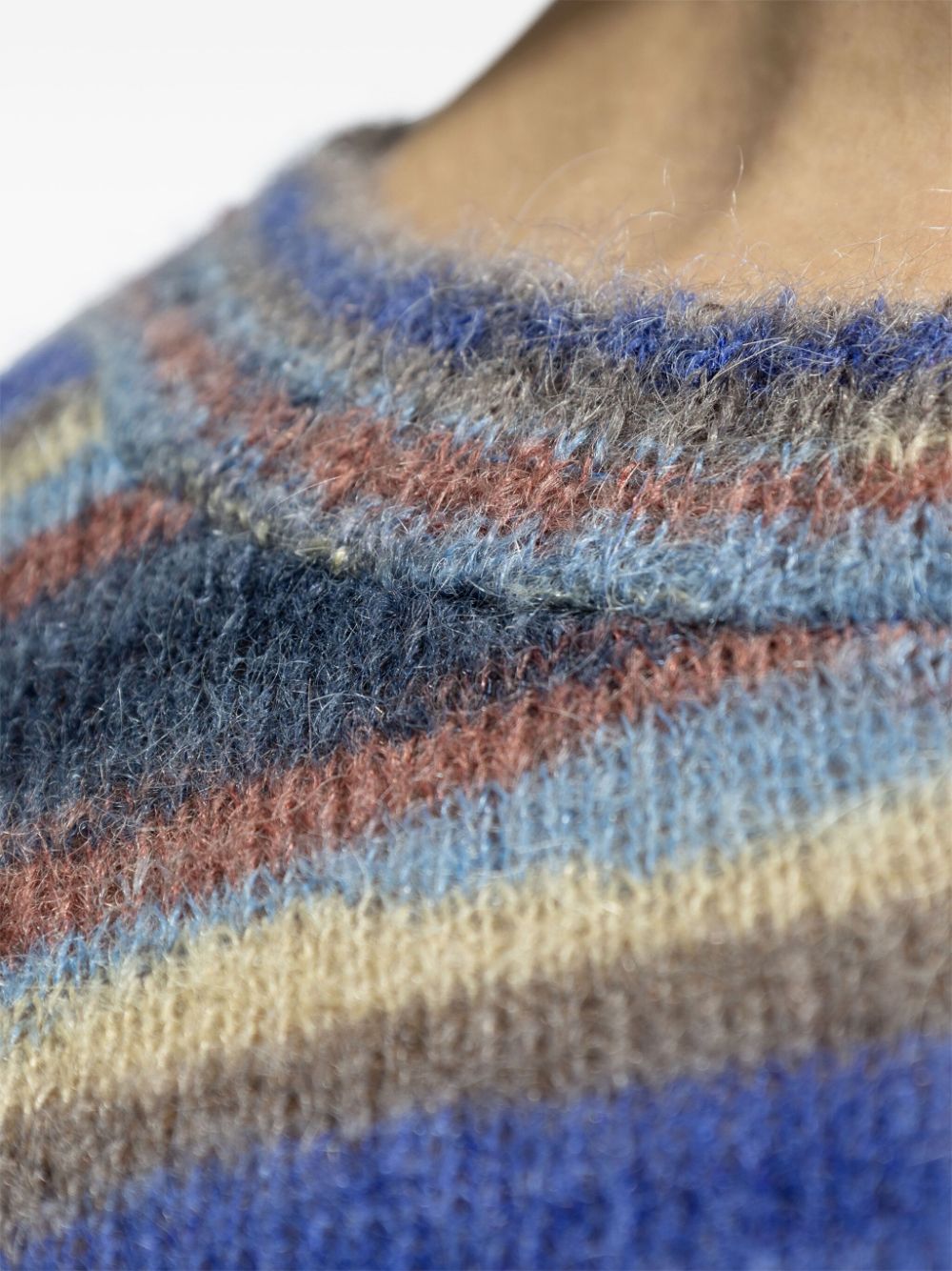 A.P.C. striped mohair jumper Men