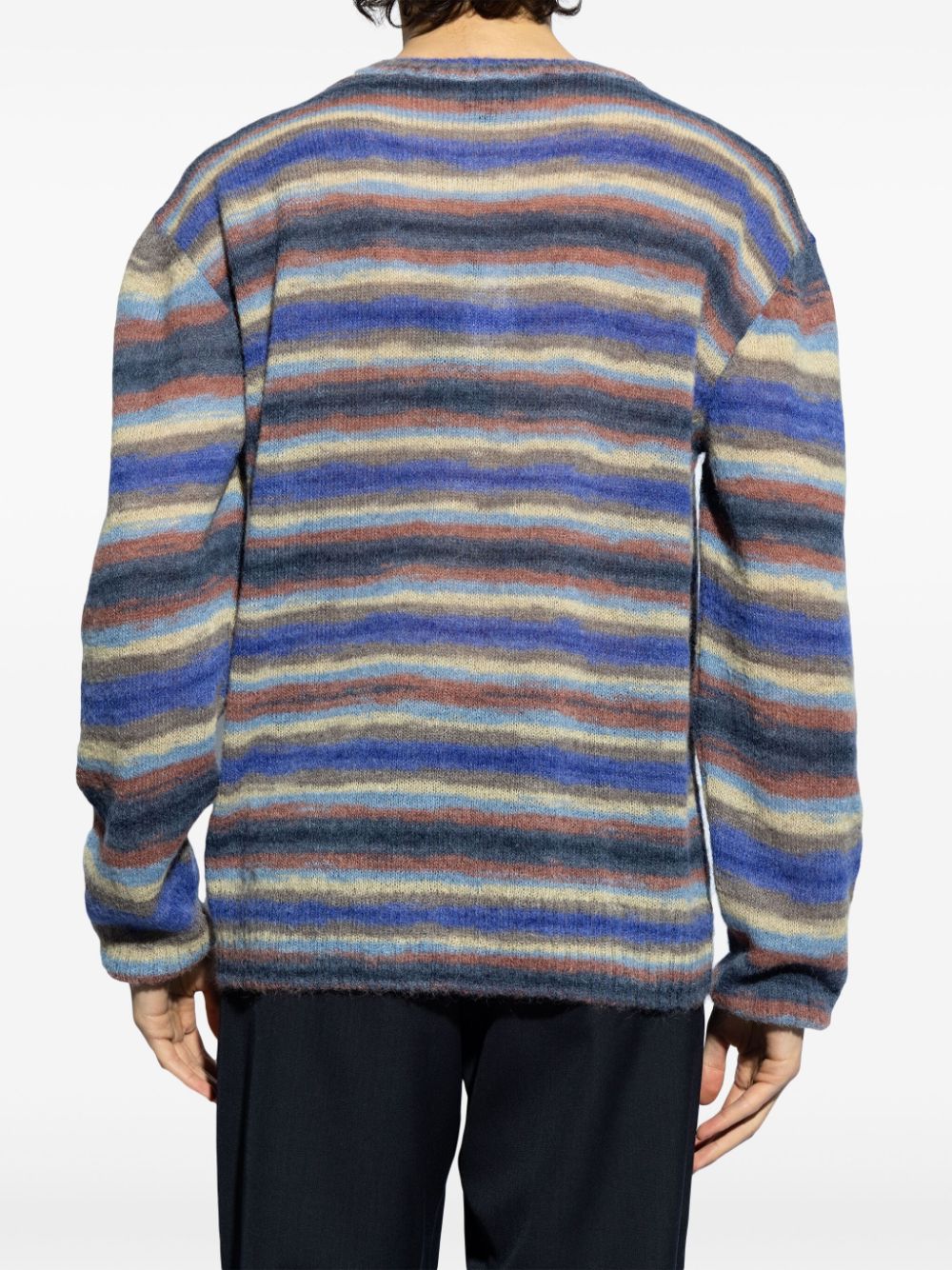 A.P.C. striped mohair jumper Men