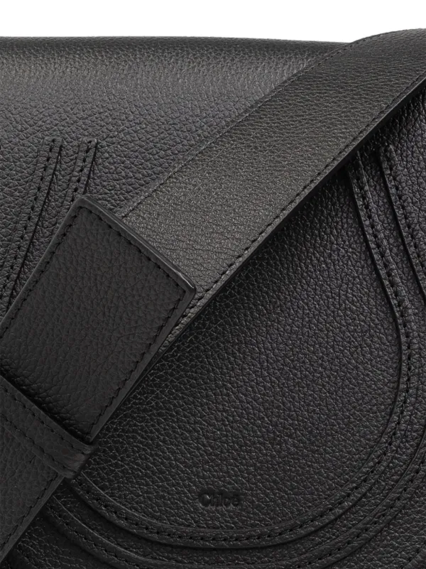Chloé Marcie Leather Crossbody Bag | Black | FARFETCH