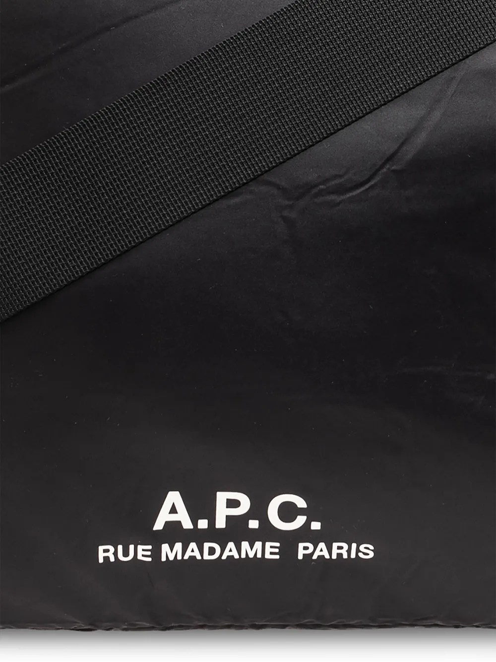 Affordable A.P.C. logo-print padded shoulder bag Men