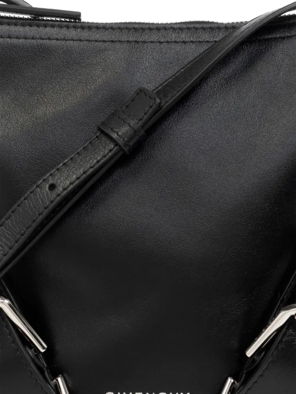 Givenchy Small Voyou Crossbody Bag In Grained Leather | Black