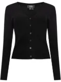 A.P.C. v-neck organic cotton cardigan - Black