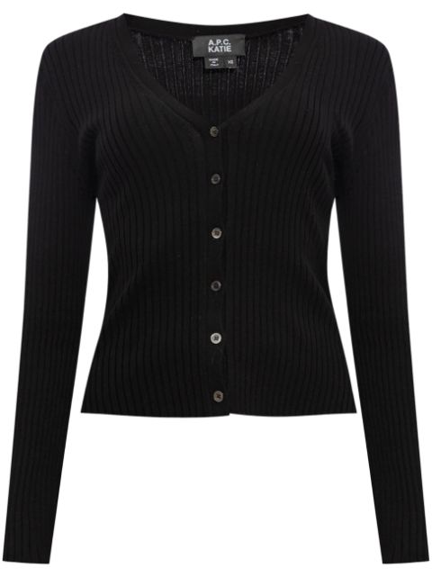 A.P.C. v-neck organic cotton cardigan Women