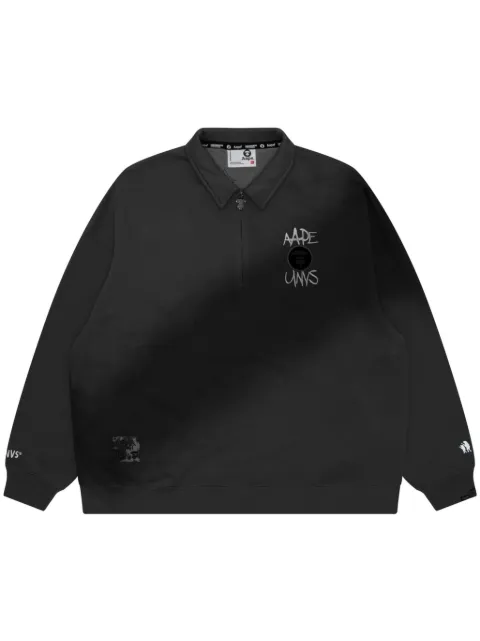 AAPE BY *A BATHING APE® playera tipo polo con logo bordado