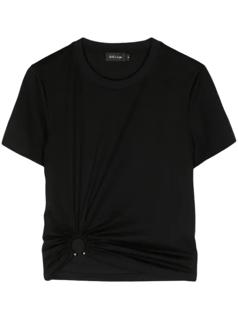 tout a coup gathered crew-neck T-shirt