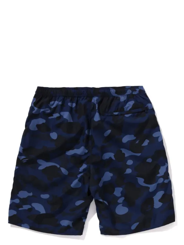 A BATHING APE camouflage pattern Swim Shorts Blue FARFETCH AE