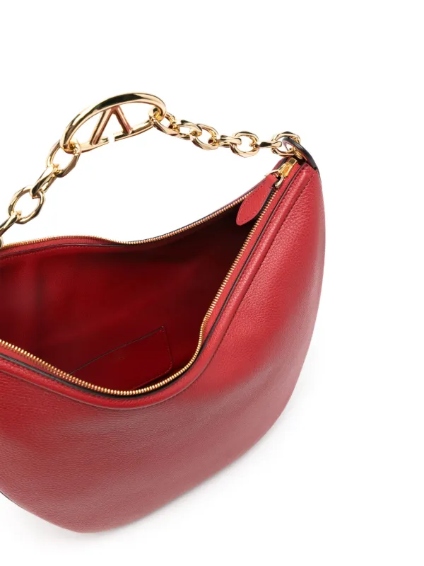 海外希少【VALENTINO】vロゴ チェーン カフタンドレス Valentino Garavani Vロゴ ムーン ショルダーバッグ ミニ