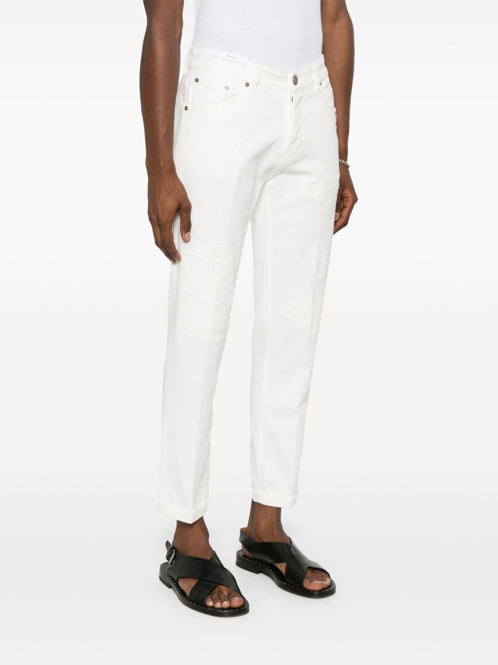 Shop Pt Torino Reggae Slim-fit Jeans In White