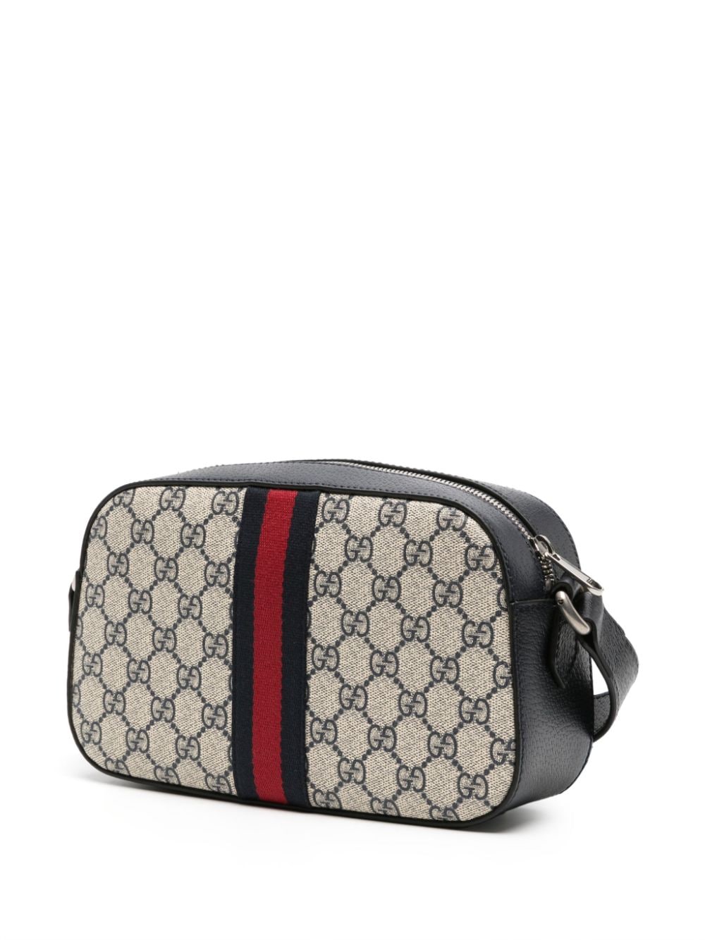 Shop Gucci Ophidia Gg Canvas Shoulder Bag In Neutrals