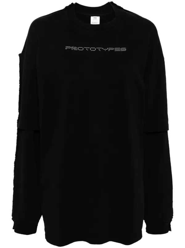 PROTOTYPES ロゴ スウェットシャツ | ブラック | FARFETCH JP
