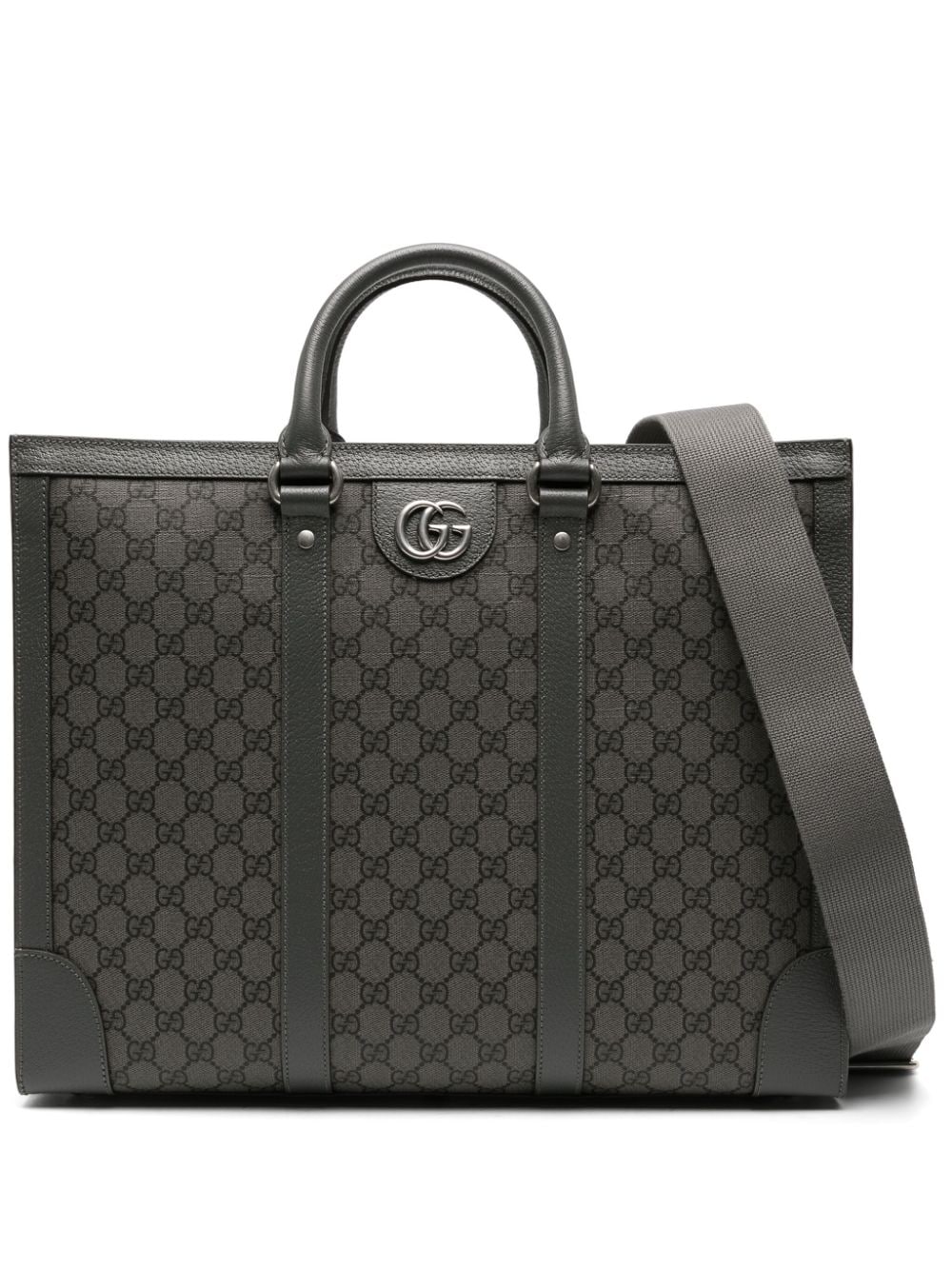 Gucci Gg Canvas Tote Bag In Gray