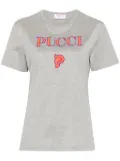 PUCCI logo-embroidered cotton t-shirt - Grey