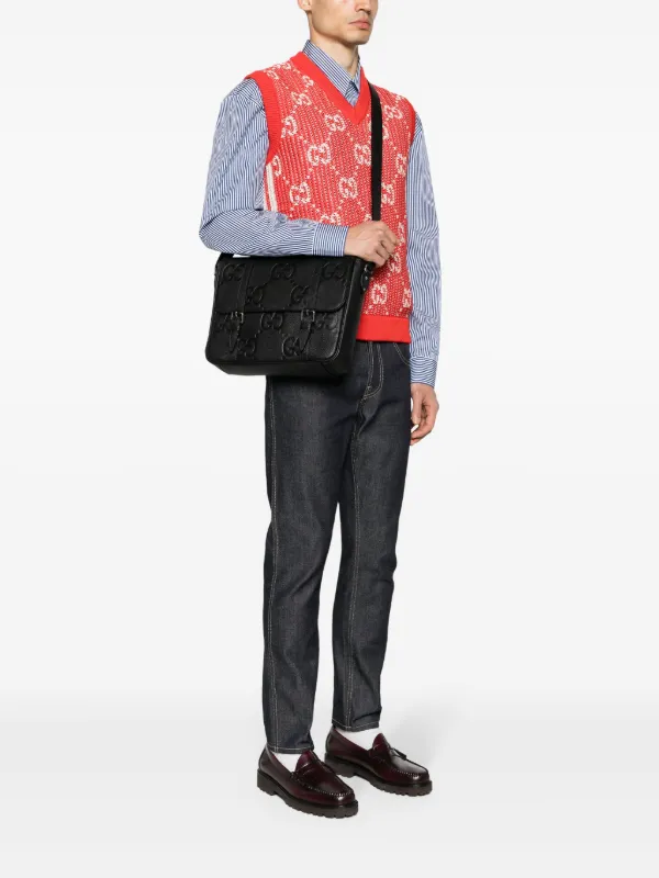 ジャンボ GG メッセンジャーバッグ M Gucci ジャンボ GG メッセンジャーバッグ M | ブラック