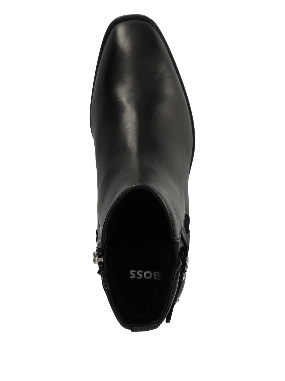 Hugo Boss Zip-fastening Ankle Boots In Black