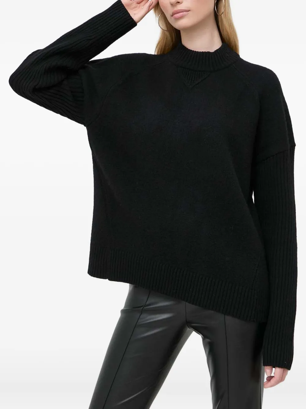 BOSS mock-neck sweater | Black | Image 1