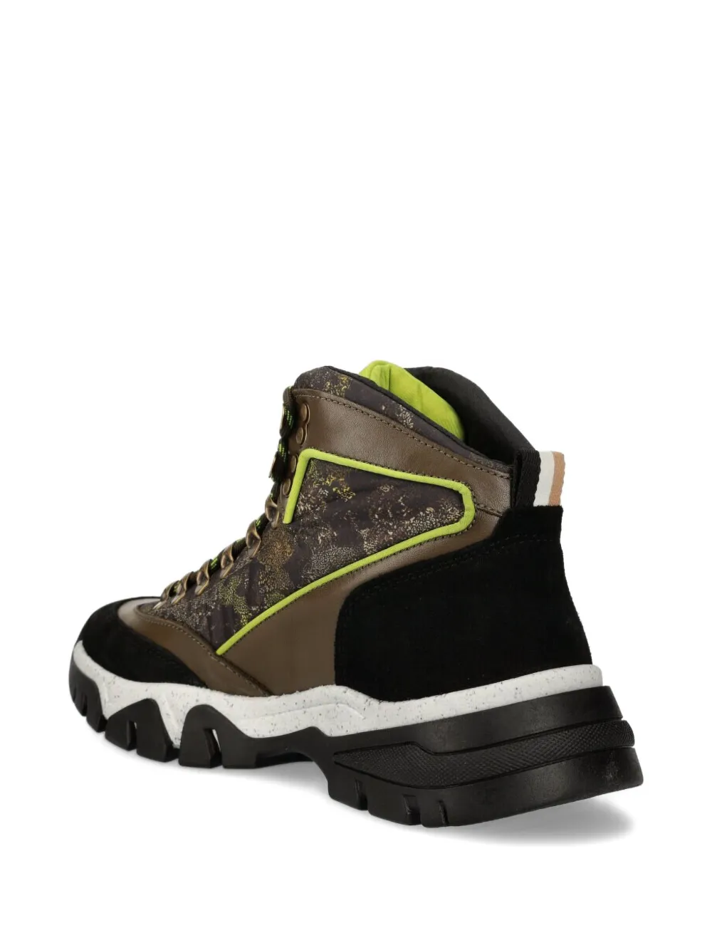 BOSS leather hiking boots Brown