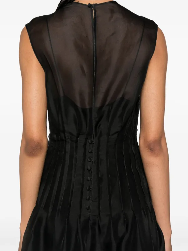 KHAITE The Wes Midi Dress | Black | FARFETCH