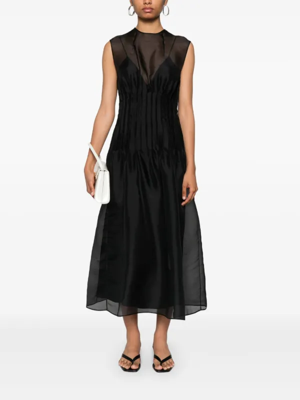 ワンピース KHAITE Women Dresses 8300400 200 BLACK Dixi Dress in Black – KHAITE