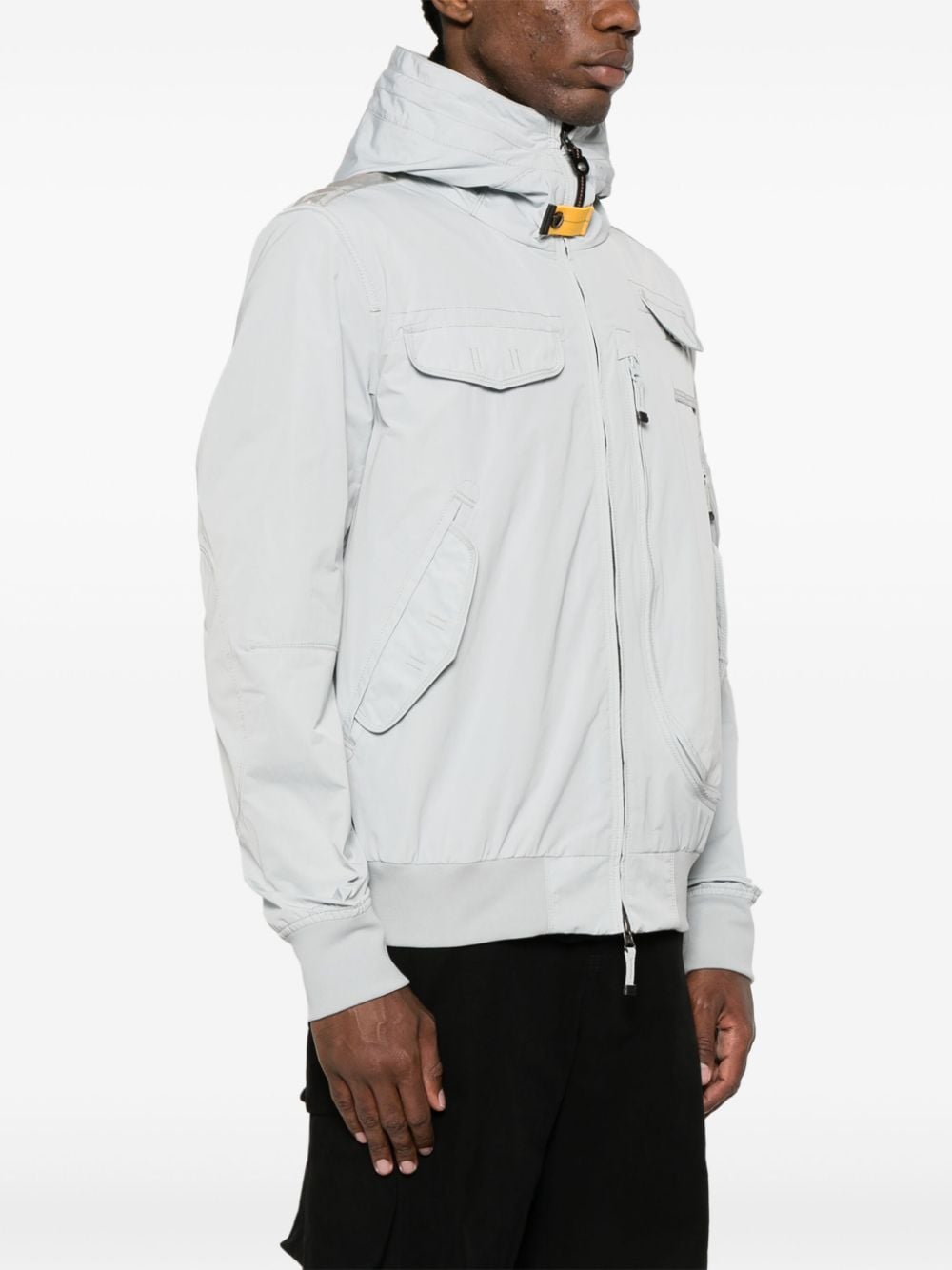 Shop Parajumpers Gobi Spring Hooded Jacket In Grey