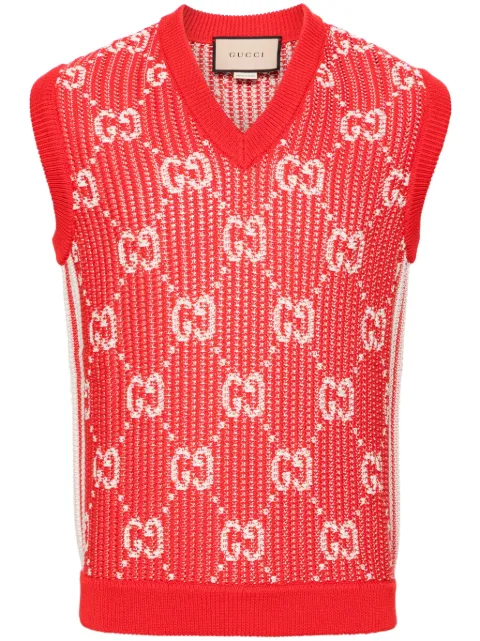 Gucci Pullunder mit GG Jacquard