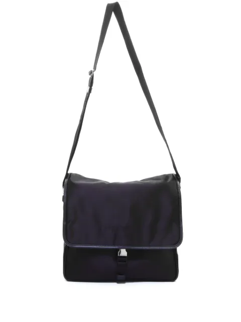 Prada Pre-Owned logo-appliqué shoulder bag