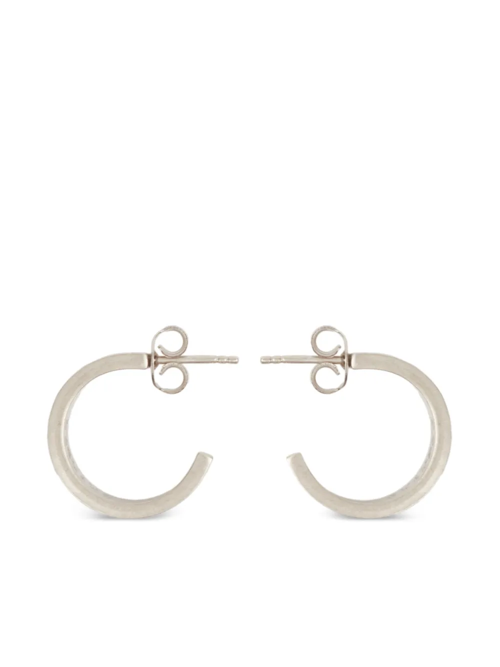 MM6 Maison Margiela Orecchini a cerchio con motivo numeri - Argento
