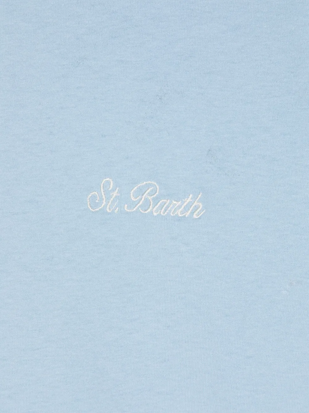 MC2 Saint Barth Kids T-shirt met geborduurd logo Blauw
