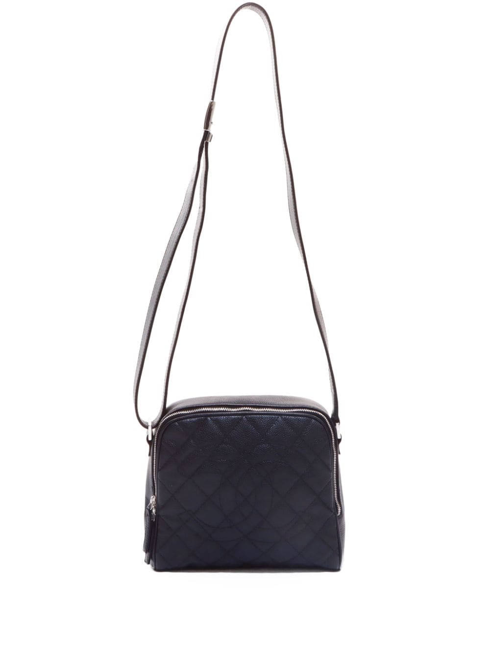 Pre-owned Chanel 2008-2009 Matelassé Shoulder Bag In Black