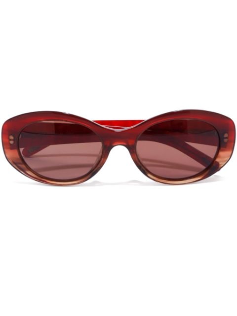 Fendi Pre-Owned FF oval-frame sunglasses