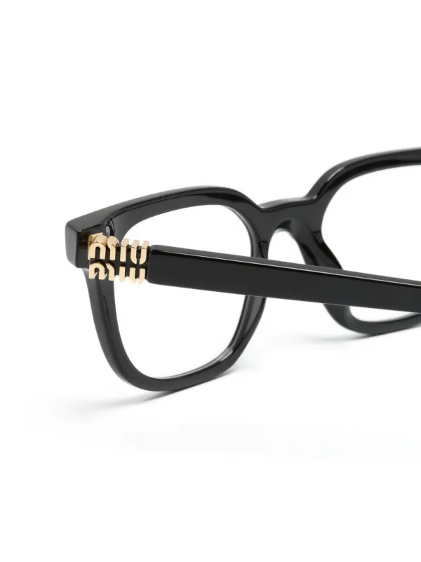 【スタイルを格上げする】MIUMIU キャットアイ フレーム メガネ MIU MIU】ロゴ デモンズレンズ メガネ キャットアイ (MiuMiu