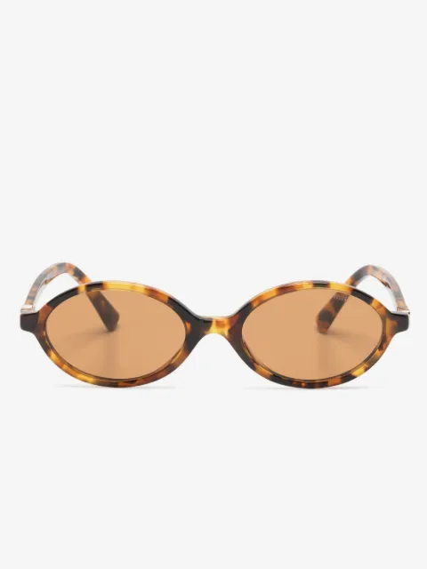 Miu Miu Eyewear tortoiseshell oval-frame sunglasses