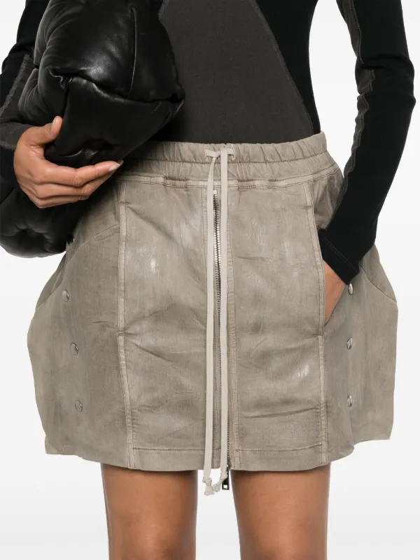 【RICK OWENS】☆DRKSHDW Babel Mini Skirt☆ Rick Owens DRKSHDW Babel Mini Skirt | Brown | FARFETCH