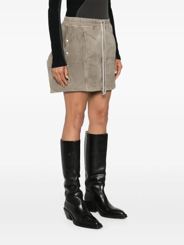 Rick Owens DRKSHDW Babel Mini Skirt | Brown | FARFETCH Rick Owens DRKSHDW Babel Mini Skirt | Brown | FARFETCH