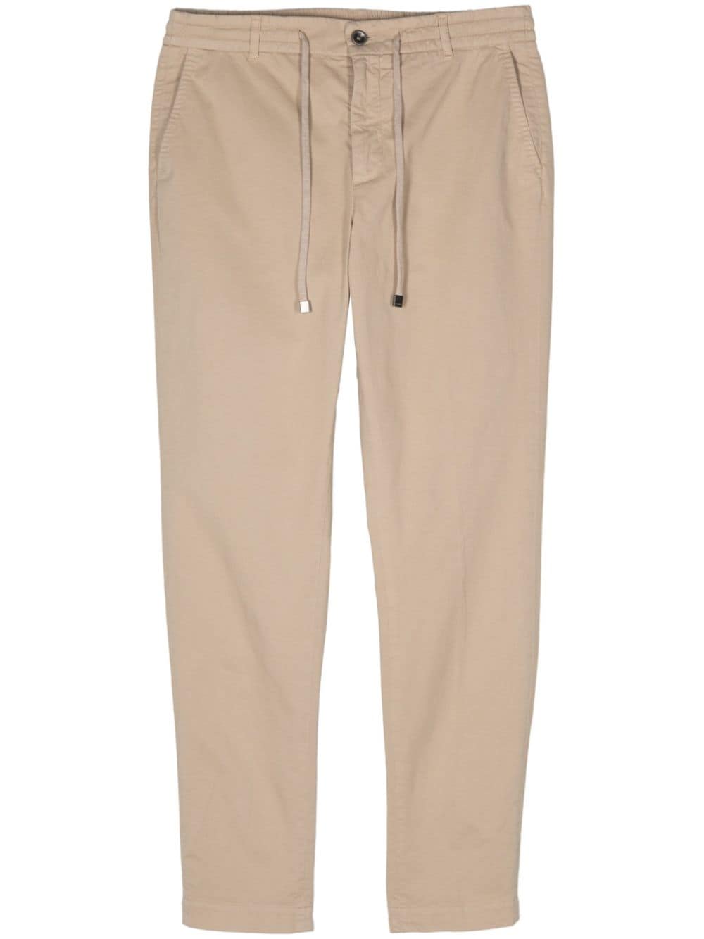 Peserico Elasticated-waistband Trousers In Nude