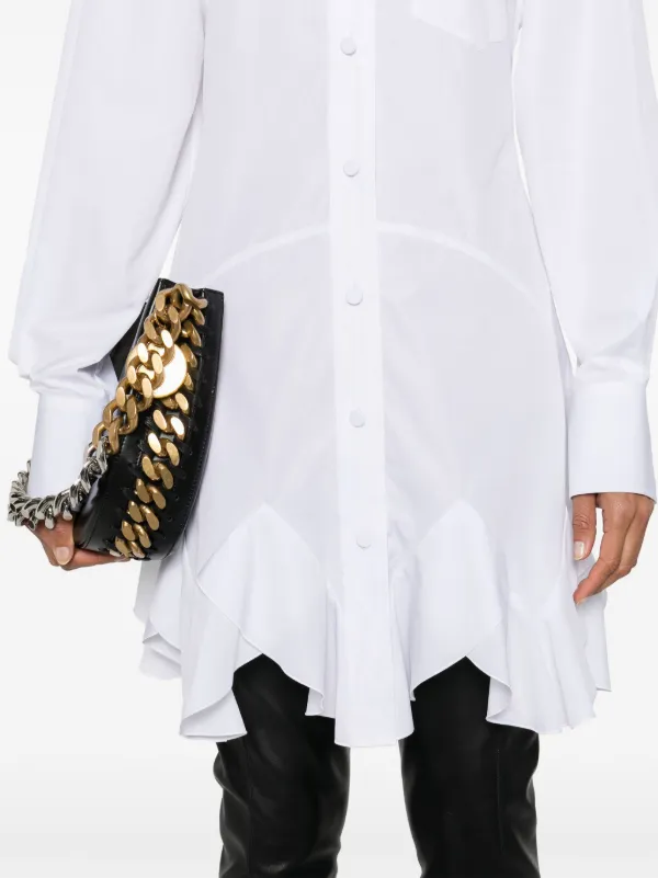 ワンピース Stella Mccartney Poplin Dress STELLA MCCARTNEY Cutout asymmetric broderie anglaise poplin