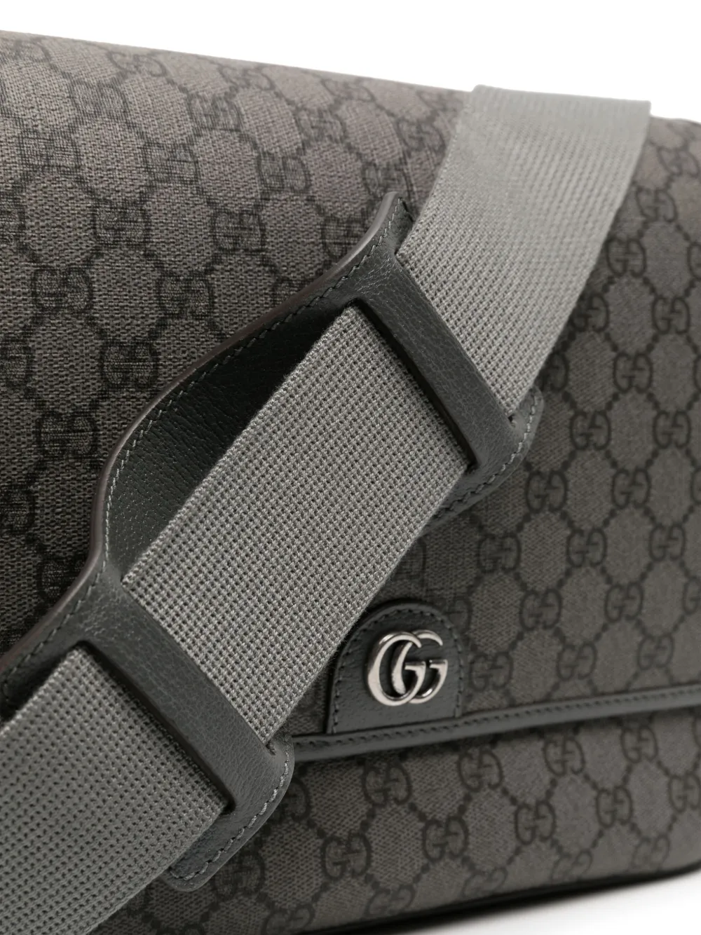 Gucci Medium Ophidia Gg Canvas Shoulder Bag In Grau