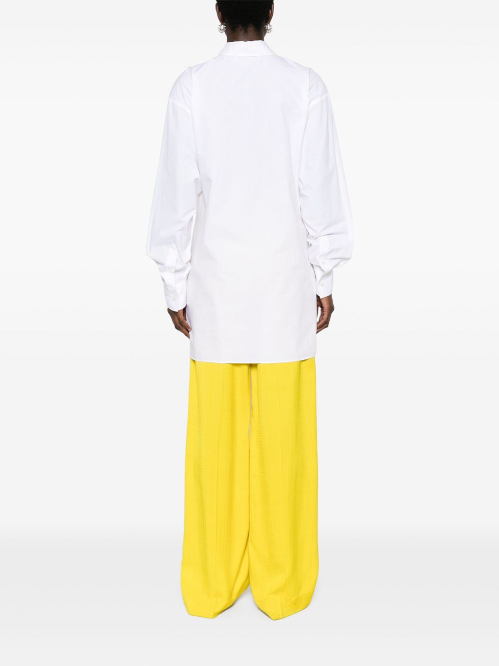 MSGM Blousejurk met geknoopt detail Wit