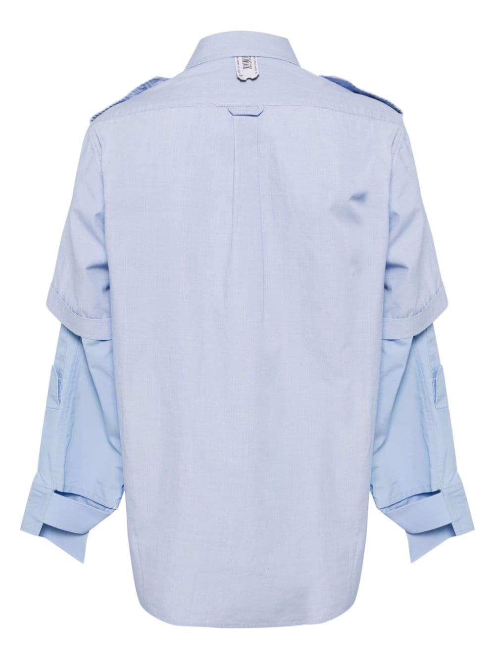 Shop Prototypes Layered Long-sleeve Shirt In Blue