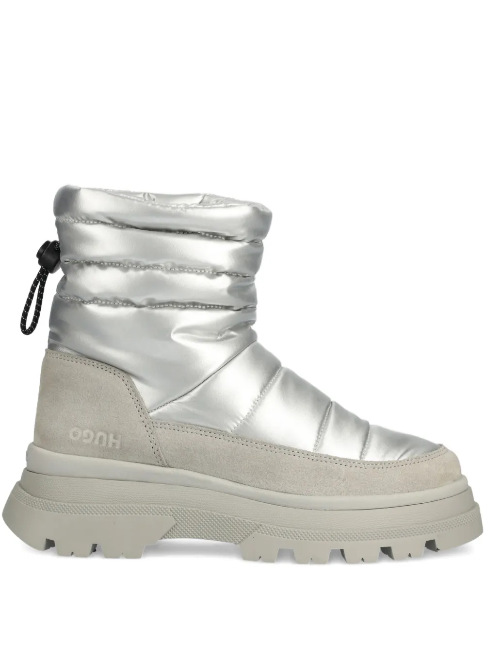 Hugo Boss Quilted Padded Ankle Boots In Multi