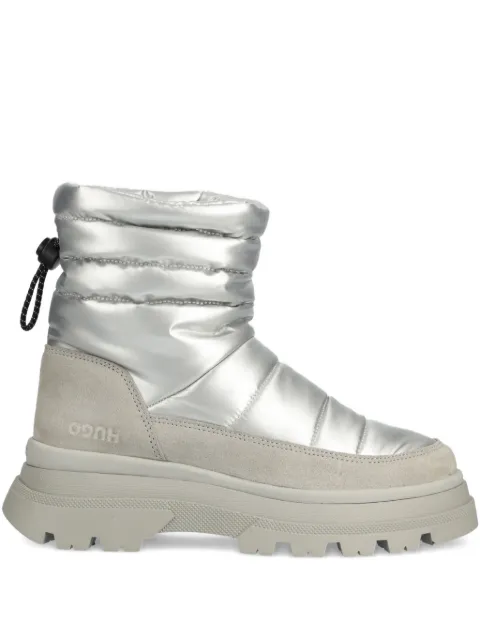 BOSS quilted padded ankle boots