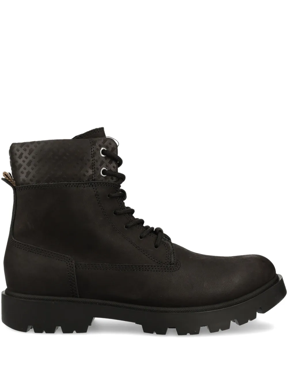 BOSS leather boots Black