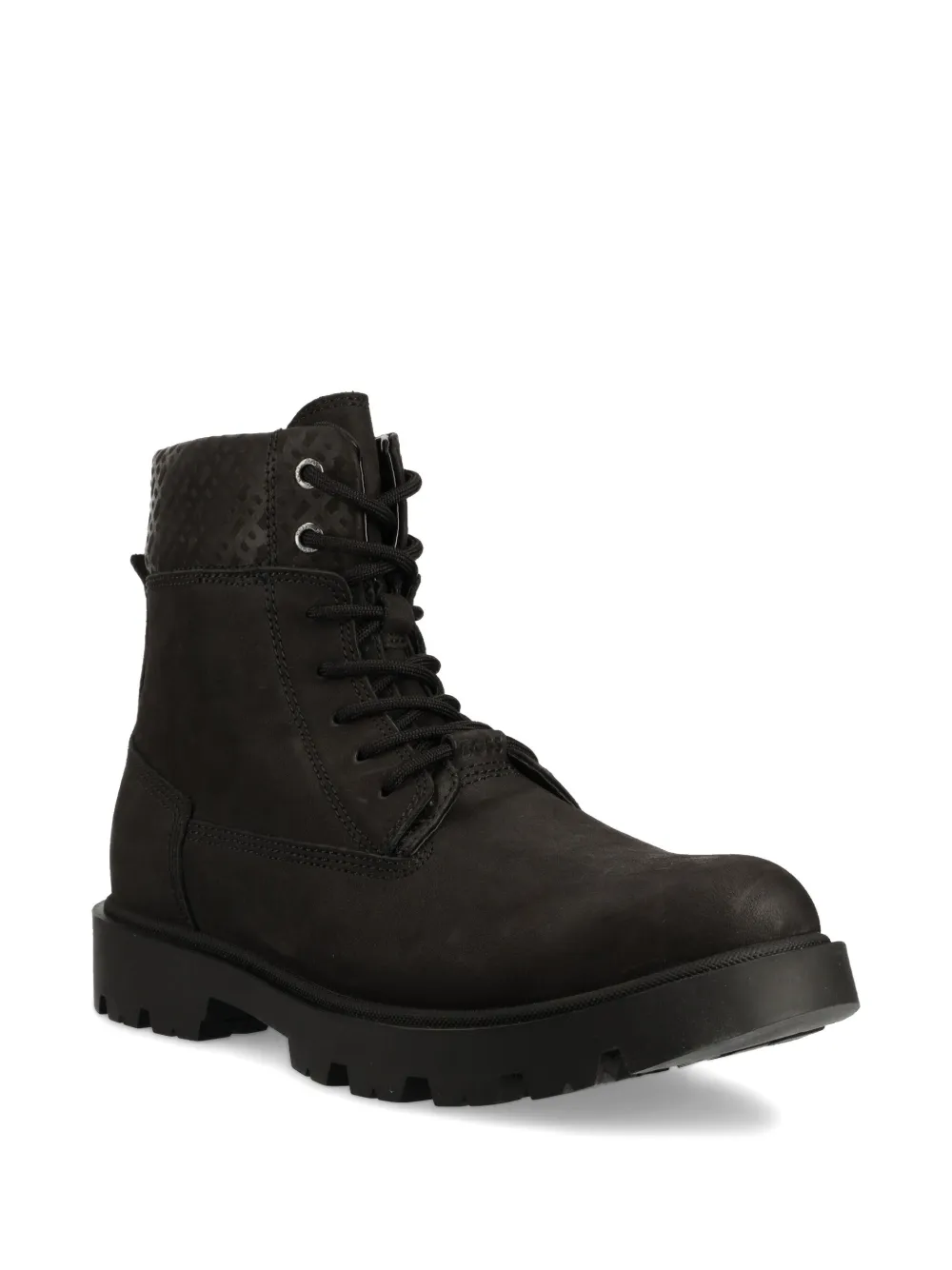 BOSS leather boots Black